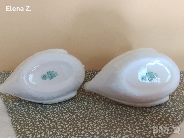 Ръчно изработени и рисувани лебеди кариери Belleek, снимка 5 - Декорация за дома - 53439269