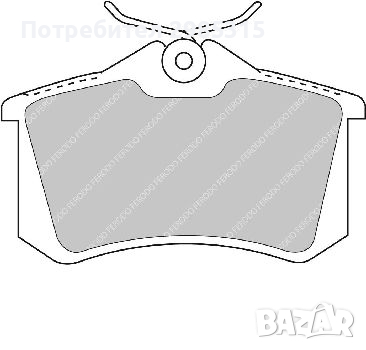 НАКЛАДКИ ЗАДНИ за  RENAULT Scénic II 2005г, снимка 2 - Части - 36123975