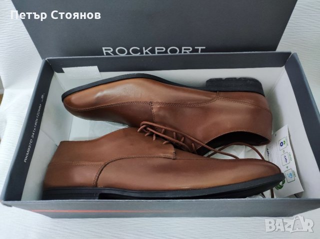 Стилни мъжки обувки от естествена кожа ROCKPORT by ADIDAS №43, снимка 9 - Официални обувки - 35661690