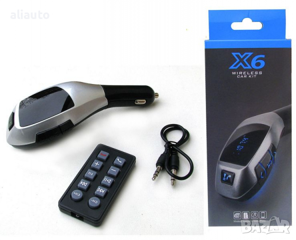 FM Трансмитер X6 Bluetooth за автомобил с LCD дисплей, снимка 2 - Аксесоари и консумативи - 36284788