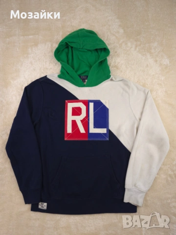 Polo Ralph Lauren Hoodie употребяван, S-M, colorblock с RL patch