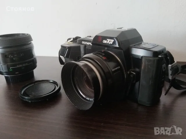 Камера OLYMPUS OM-707 Japan, снимка 5 - Фотоапарати - 55844389