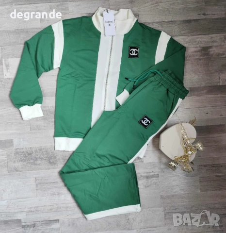 Спортен екип Chanel СИВО ЗЕЛЕНО РОЗОВО, снимка 3 - Спортни екипи - 53715447
