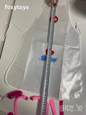 Малък доктор - комплект с престилка - в синьо, снимка 16 - Образователни игри - 53305162