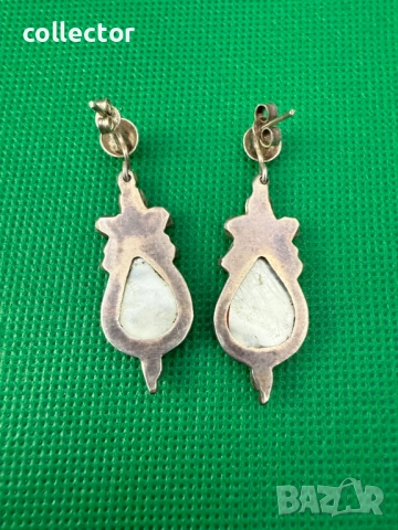 Ръчно изработени сребърни обеци. №7544, снимка 5 - Обеци - 52213539