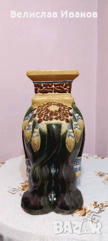 Стар антикварен керамичен слон. Индийски винтидж., снимка 6 - Колекции - 49339349