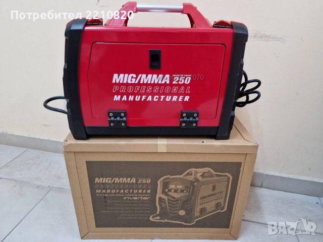 250Ампера - Профисионален Електрожен + Телоподаващо с дисплей MAX PROFESSIONAL, снимка 7 - Други машини и части - 27693910