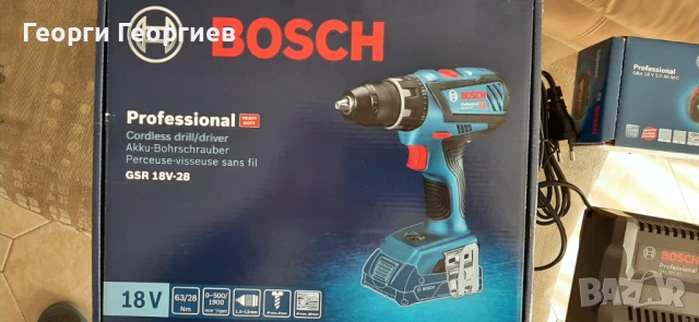 Винтоверт Bosch GSR 18V-28 Professional 63Nm - ГАРАНЦИЯ