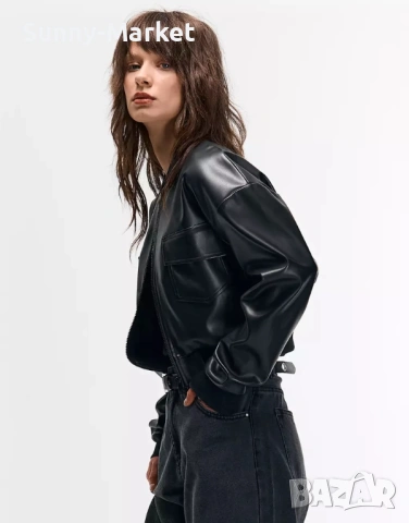 Дамско кожено яке от изкуствена кожа, снимка 4 - Якета - 53505765