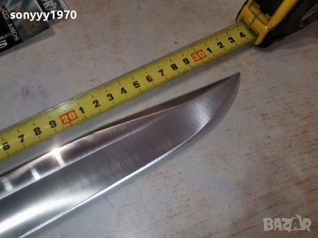 НОЖ-МАСИВЕН,ЗЛАТО И РОГ 2602261818, снимка 17 - Ножове - 53636693