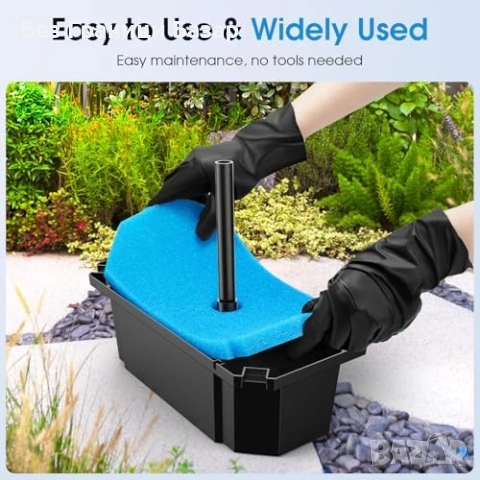 Нов Филтър за езеро с помпа 2500 L/H 40W + фонтан 3 дюзи,  градина , снимка 8 - Други - 53738418