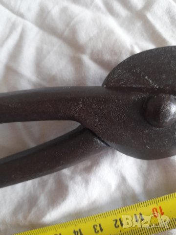 Стара кована ножица за ламарина , снимка 7 - Други ценни предмети - 44198731