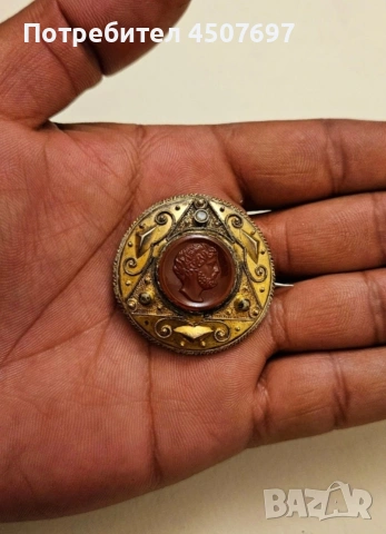 Спебърна брошка от 19 ти век., снимка 5 - Антикварни и старинни предмети - 53047626