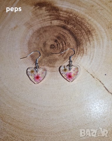 Обеци от епоксидна смола, снимка 3 - Бижутерийни комплекти - 44245809