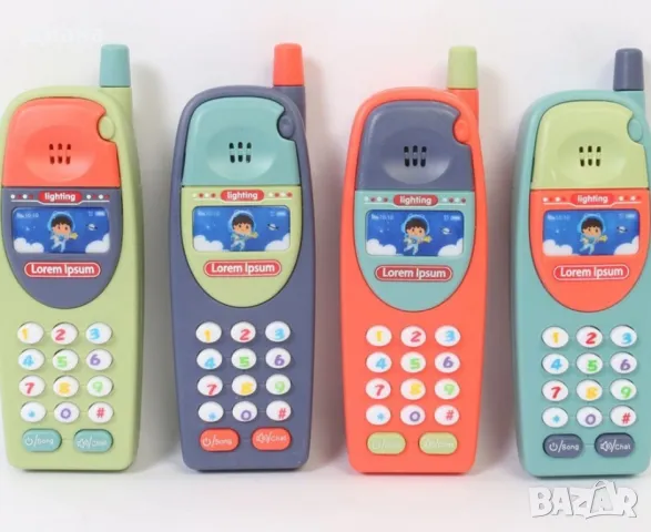 Многофункционален детски телефон със звуци – Интерактивна играчка със светлини и мелодии, снимка 5 - Други - 48446074