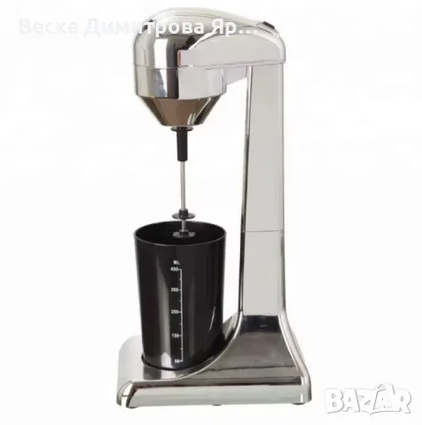 Миксер за фрапе Rosberg Premium, 100W, 450мл.мерителна чаша, Хромирана, снимка 2 - Миксери - 49350357