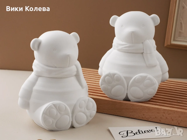 Силиконов Молд "Мече Тайник" – 3D Форма за Декоративна Кутийка, снимка 6 - Форми - 52902139