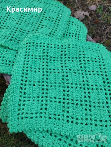 7 бр. подложки за сервиране изплетени на една кука 17/17,5 см.  💰2 лв./1,02€ за бр. , снимка 3 - Други - 52397562