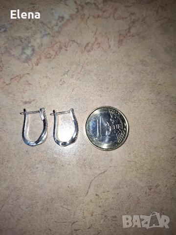 Сръбърни обеци.Печат 925.НОВИ, снимка 5 - Обеци - 53241466