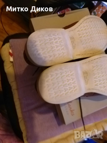Clarks маркови обувки телешки бокс 61632971 отлични реален номер № 44.5 стелка 29см, снимка 15 - Ежедневни обувки - 52054073