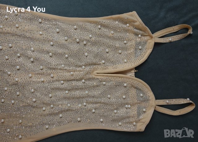 S/M дамска официална къса рокля покрита с перли, снимка 12 - Рокли - 44298945