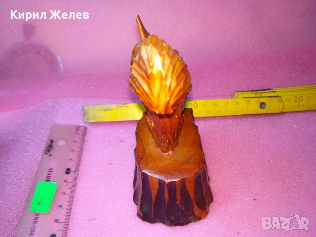 СТАРА РУСКА ФИГУРА КАТЕРИЧКА ЛИПОВО ДЪРВО СКУЛПТУРА ХУДОЖЕСТВЕНА РЪЧНА ИЗРАБОТКА ЛАКИРАНА СССР 42822, снимка 15 - Статуетки - 44186632