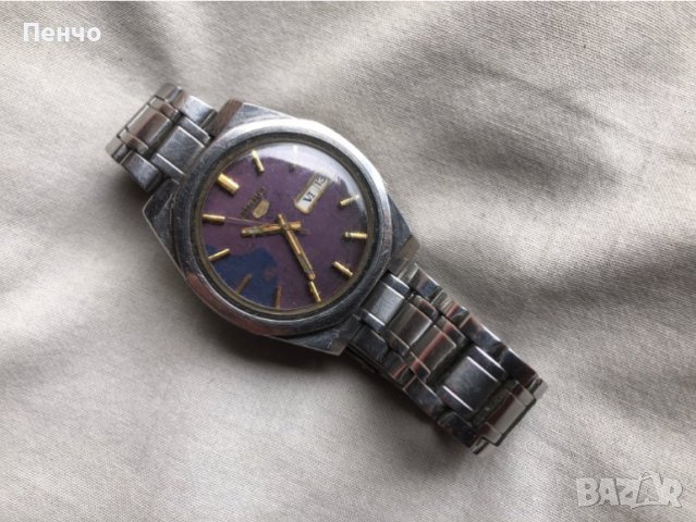 стар ръчен "SEIKO 5" - AUTOMATIC - ретро, снимка 2 - Антикварни и старинни предмети - 40687617