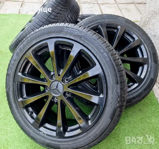 Продавам 4бр 17-ки джанти с всесезонни гуми за Мерцедес W203,W204, снимка 8 - Гуми и джанти - 55772733