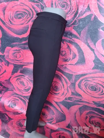 Zara Woman Черен офис панталон по тялото С, снимка 3 - Панталони - 49462953