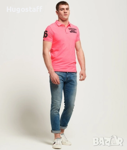 Оригинална Superdry мъжка блуза тениска фланелка т шърт Л, снимка 5 - Тениски - 51761271