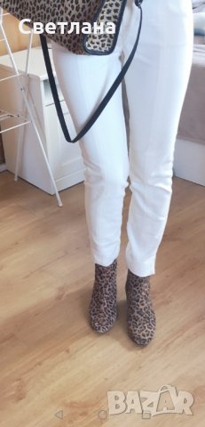 Боти от естествена кожа. Модерен животински принт. , снимка 6 - Дамски боти - 32038583