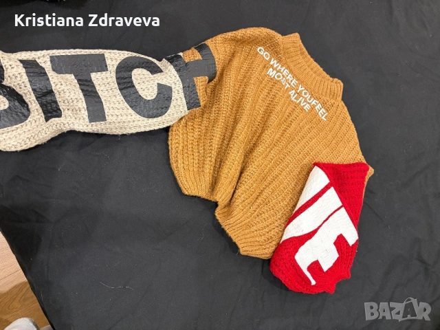 Дамски пуловер, снимка 2 - Блузи с дълъг ръкав и пуловери - 53642801