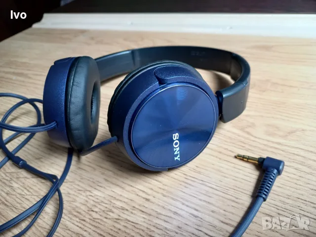 Сгъваеми жични слушалки Sony (Сини) – Нови, снимка 2 - Слушалки и портативни колонки - 55970684