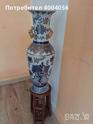 Голяма ваза, снимка 4 - Антикварни и старинни предмети - 53872703