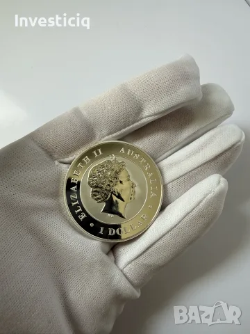 Инвестиционна Сребърна Монета 1oz The Australian Kookaburra (25-та Годишнина 1990-2015), снимка 2 - Нумизматика и бонистика - 55876796