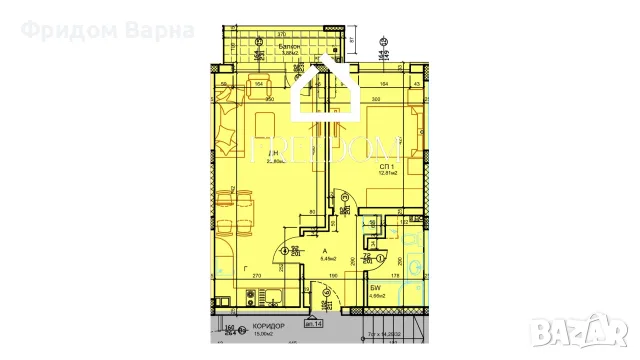 Продава 2-СТАЕН - град Варна, к.к. Св.Св. Константин и Елена, снимка 9 - Апартаменти - 55805855