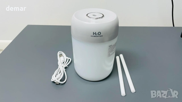 SZO Cool Mist овлажнител за спалня с нощна светлина, сив, снимка 10 - Овлажнители и пречистватели за въздух - 53825413