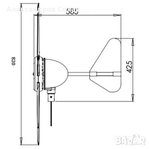 90W 12V Ветрогенератор с вграден контролер., снимка 4 - Къмпинг осветление - 41919528