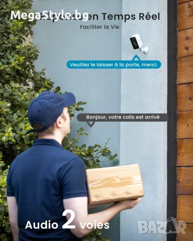 Комплект 2 бр. Безжични Wi-Fi Камери за Видеонаблюдение ieGeek ZS-GX3S (2K Резолюция), снимка 6 - IP камери - 55939474
