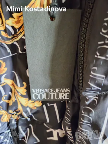 Versace Оригинално яке с две лица Размер 54 XXL, снимка 5 - Якета - 47473382