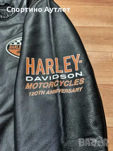 HARLEY DAVIDSON Юбилейно 120 Години 97051 Кожено Яке Кожа 2XL XXL, снимка 9 - Якета - 49257277