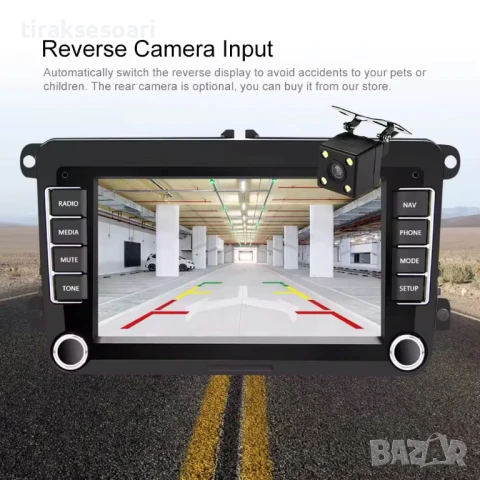 7 Инч Android Мултимедия с CarPlay за VW Golf 5 6 Polo Passat Touran, снимка 4 - Аксесоари и консумативи - 50984828