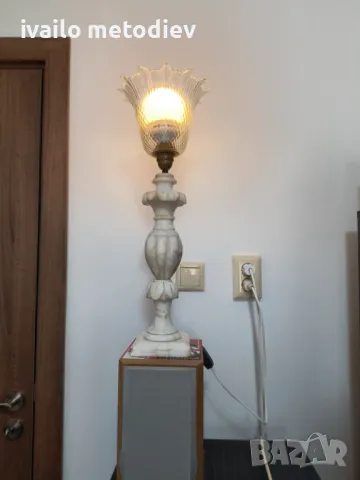 Мраморна Лампа, снимка 7 - Настолни лампи - 49629629