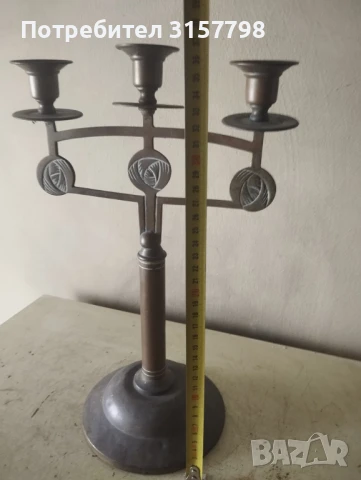 свещник арт нуво, снимка 2 - Други ценни предмети - 50768220