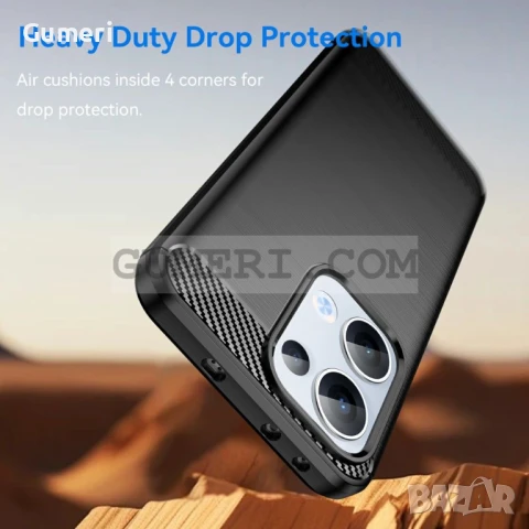 Oppo Reno13  Противоударен Силиконов Гръб - Карбон, снимка 5 - Калъфи, кейсове - 50503987