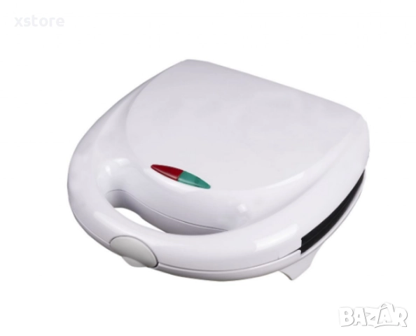 Уред за сладки орехчета Rosberg, 800W, За 12 сладки, Незалепващи плочи, Бял/Черен