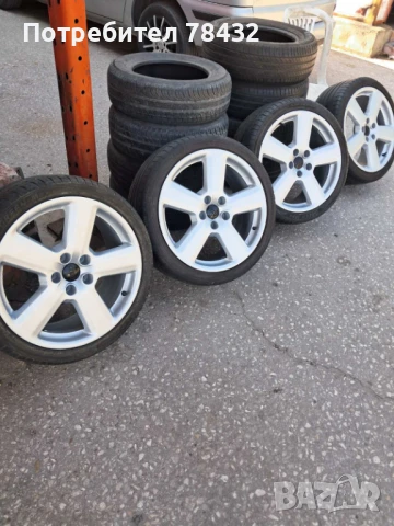 Джанти с гуми 5х112-18 цола -225/40/18-Audi,VW, снимка 2 - Гуми и джанти - 50736243