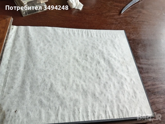 Стар албум за снимки с дървени корици и дърворезба , снимка 5 - Антикварни и старинни предмети - 51632134