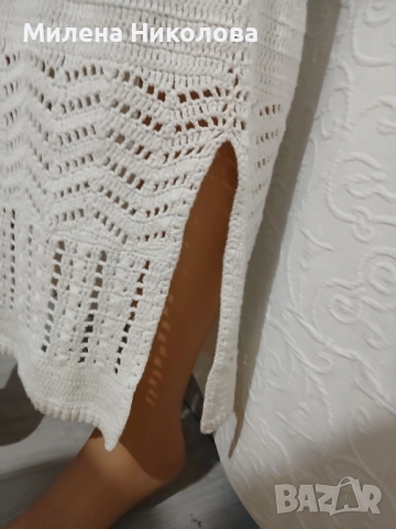 Дълга плетена рокля с подплата Mango , снимка 4 - Рокли - 52187407