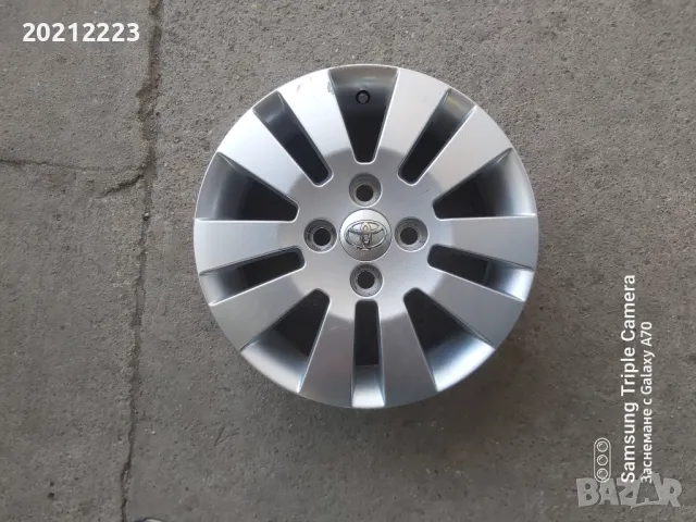 1 брой алуминиева джанта за Toyota Aygo 14, снимка 2 - Гуми и джанти - 50346681